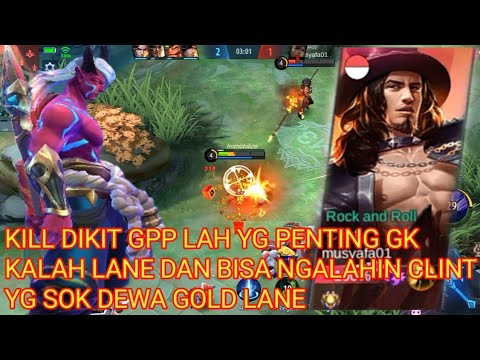 MOSKOV LAGI LAGI HARUS LAWAN CLINT PREMAN GOLD LANE - MLBB