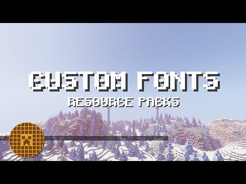 How To Customize FONTS In Minecraft Resource Packs!
