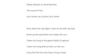 Jefferson Starship   Lightning Rose Şarkı Sözü