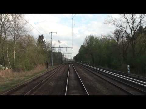 Führerstandsfahrt:  Neustrelitz - Oranienburg - Berlin Karow - Basdorf   (April 2012)
