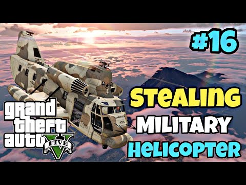 Stealing Helicopter From Military GTA #16 #gta5  #gameplay