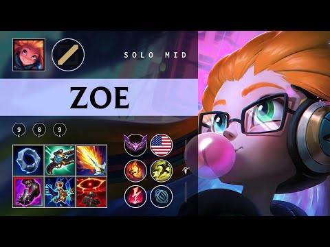 Zoe Mid vs Tristana - NA Master Patch 25.24