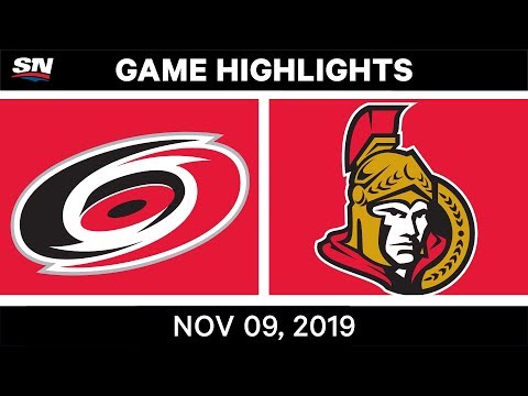 NHL Highlights | Hurricanes vs. Senators – Nov. 9, 2019