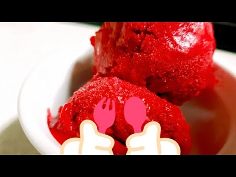Homemade Raspberry Sorbet