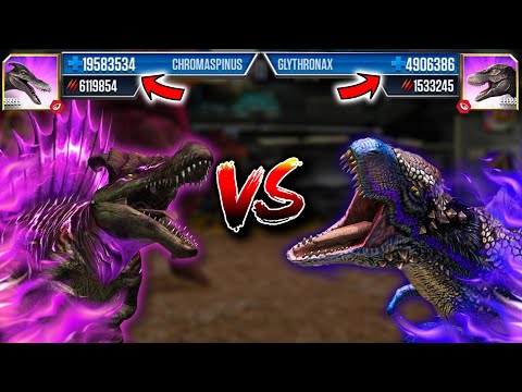 CHROMASPINUS vs GLYTHRONAX LEVEL 999 | Jurassic World: The Game