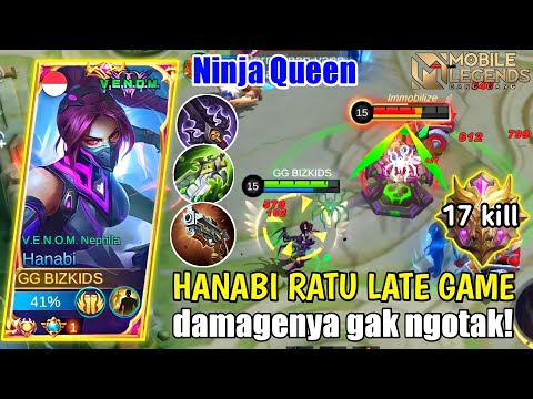 HANABI RATU LATE GAME! HARUS TAU CARA JAGA POSISI & JOIN WAR YANG BENAR! BEST BUILD TERSAKIT - MLBB