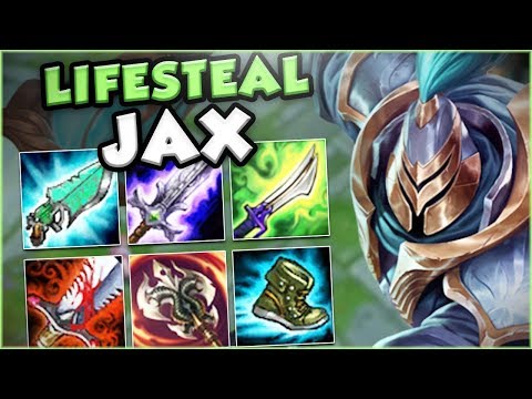 THIS NEW FULL LIFESTEAL JAX BUILD IS GENIUS!! NEW LIFESTEAL JAX TOP GAMEPLAY! - League of Legends