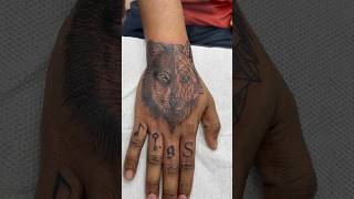 Wolf Tattoo on Hand