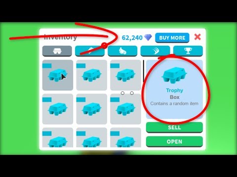 Roblox Egg Farm Simulator Huge Trophy Box Opening Trophies Giveaway - 