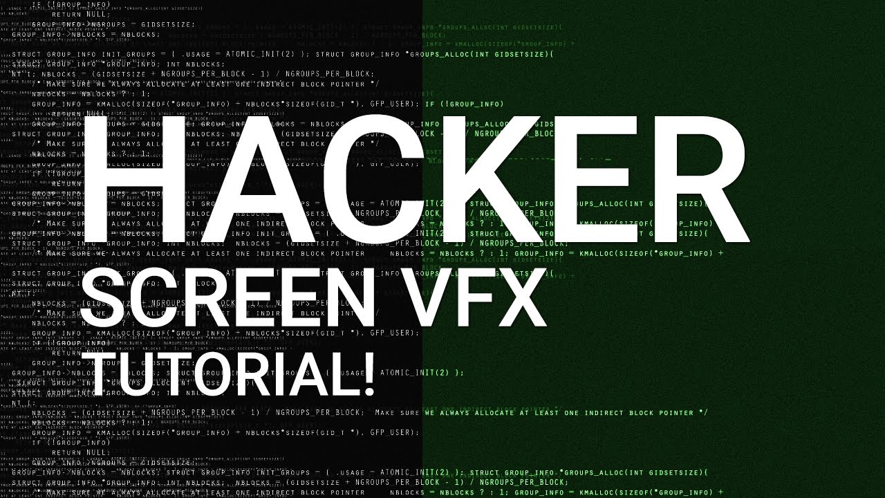Hacker Screen LOOP - After Effects Tutorial! │ Create Professional Hacker Screen VFX!