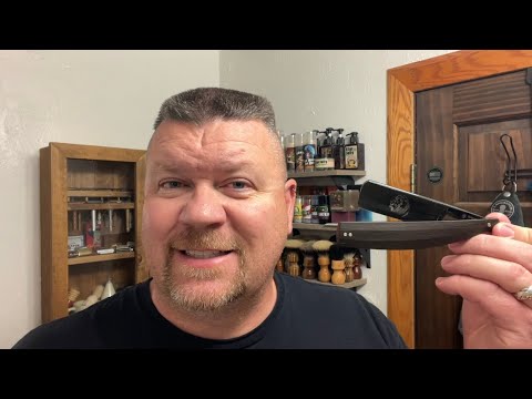 Dovo Arena Smoked Straight Razor shave || 