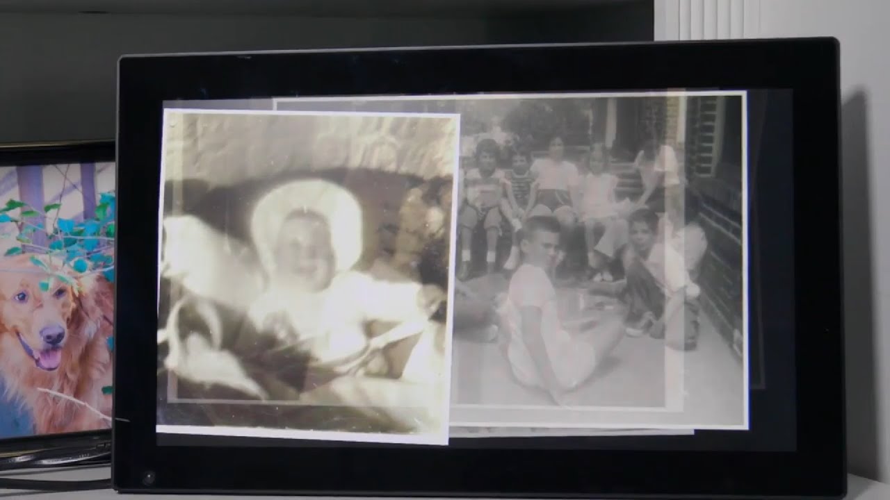 Ralph scans and uploads 300 photos of memories on his mom's Nixplay frame