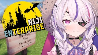 【MINECRAFT #NijiENterprise】Build Pink Base! No Tech Re:Farm #2【Maria Marionette | NIJISANJI EN】