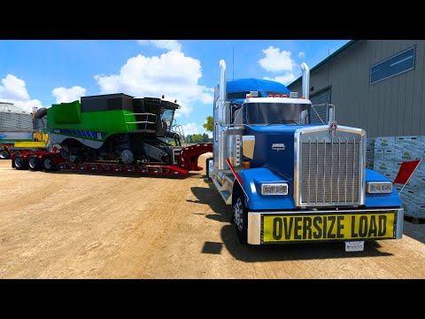 California Heavy Load | Harvester Delivery | ATS 1.56 Gameplay