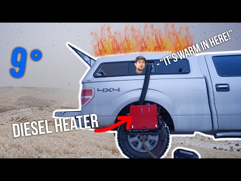 Using a DIESEL HEATER For Cold Weather Truck Camping
