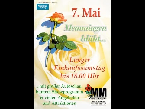 Memmingen blüht 2016: Rundgang, "Geleit der Blumenkönigin", Krönungszeremonie