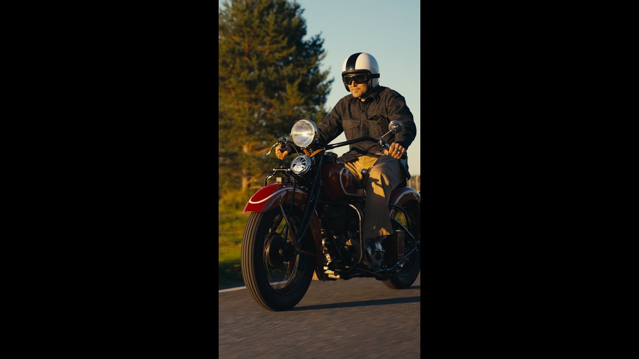 How did he buy a wreck and make this epic Indian Chief motorcycle?