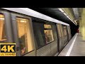 4K 60fps Bucharest Metro BOMBARDIER Trains At Costin Georgian M1 Pipera M2 Obor M1 Stations