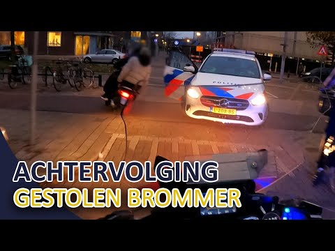Politieachtervolging | Politie Utrecht Zuid | Gestolen brommer | Gesignaleerde aangehouden |