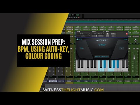 Mix Session Prep: Using Antares Auto-Key and Colour Coding