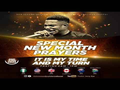 IT IS MY TIME AND MY TURN - SPECIAL NEW MONTH SERVICE [NSPPD] - 2nd June 2022