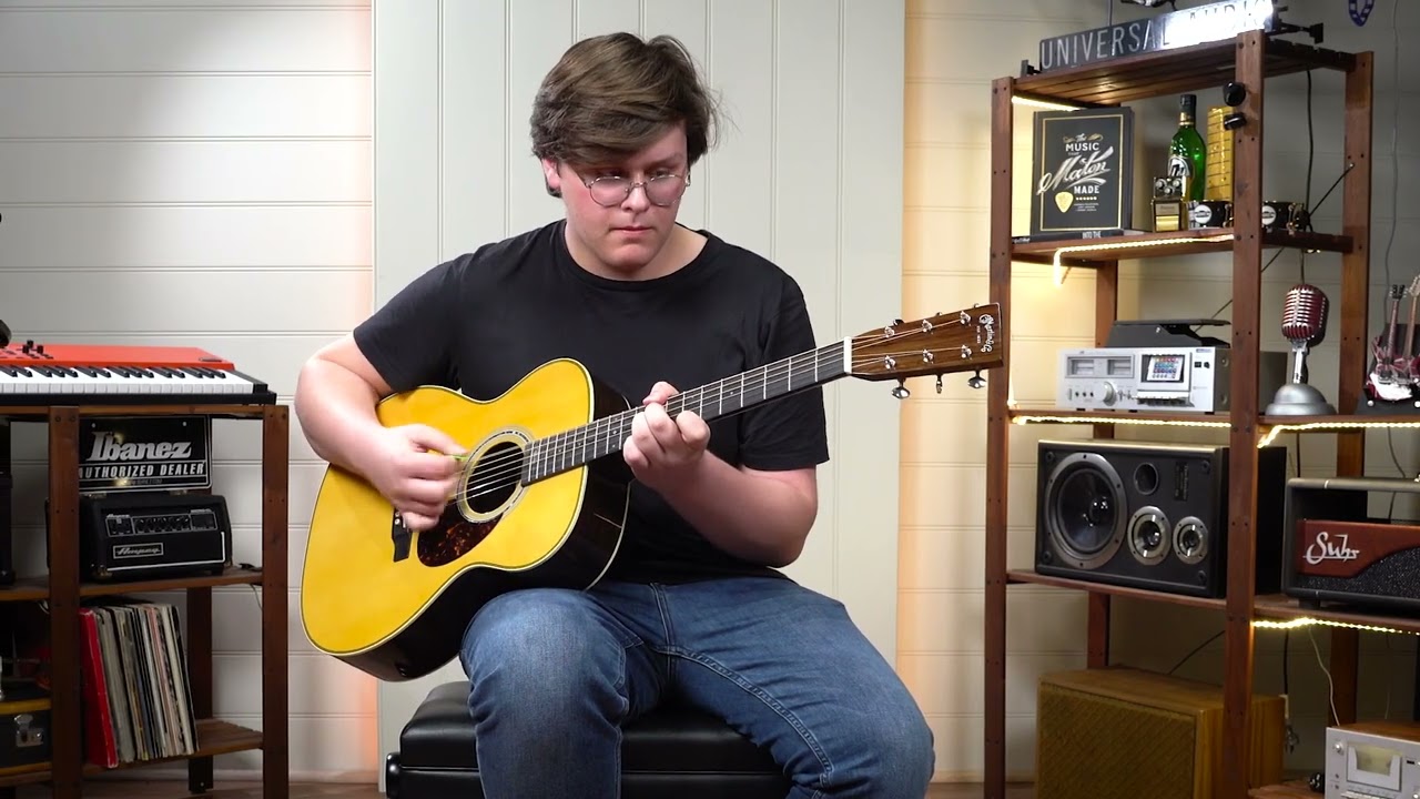 Martin OM-JM John Mayer Special Edition Acoustic Electric Guitar w/Case