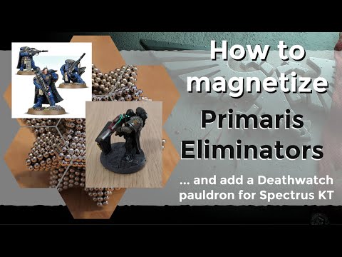 How to magnetize all weapons on Primaris Eliminators (Deathwatch edition, including pauldron swap)