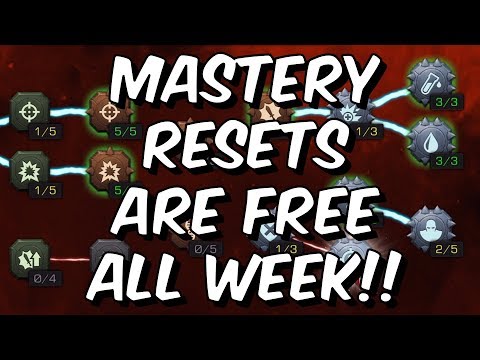Mastery Resets Are Free All Week! - Take Advantage Reminder - Marvel Contest Of Champions