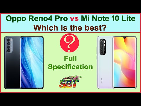 Xiaomi Mi Note 10 Lite vs Oppo Reno4 Pro. Who is the best?