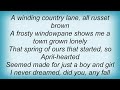 Billy Eckstine - Early Autumn Lyrics