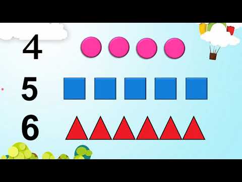 Toán lớp 1: Tuần 2 Các số 4, 5, 6