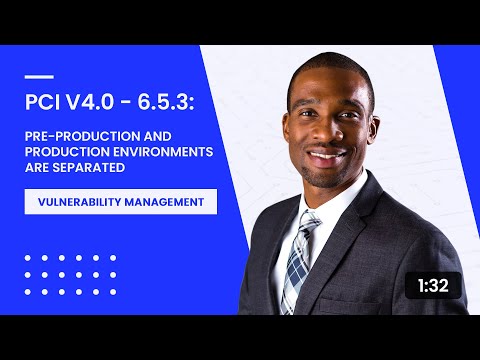 PCI v4.0 - 6.5.3: Pre-Production and Production Environments Are Separated