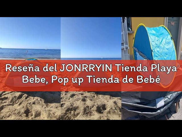 Vídeo relacionado con JONRRYIN Tienda Playa Bebé Pop Up, Tienda Refugio Infantil con Mini Piscina, Plegable Portátil Protección UV para Playa, Pícnic y Jardín (Rosa)