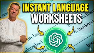 New ChatGPT Language Worksheets Is Amazing and Free
