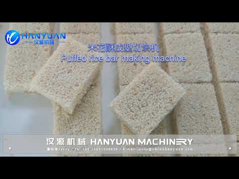 , title : 'Automatic Puffed Rice Candy Bar Cutting Machine|Cricpy Rice Bar Production Line|Hanyuan Machinery'