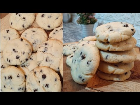 Chocolate chip cookies | Easy Choco chip cookies recipe Without eggs | Eggless cookies 😋