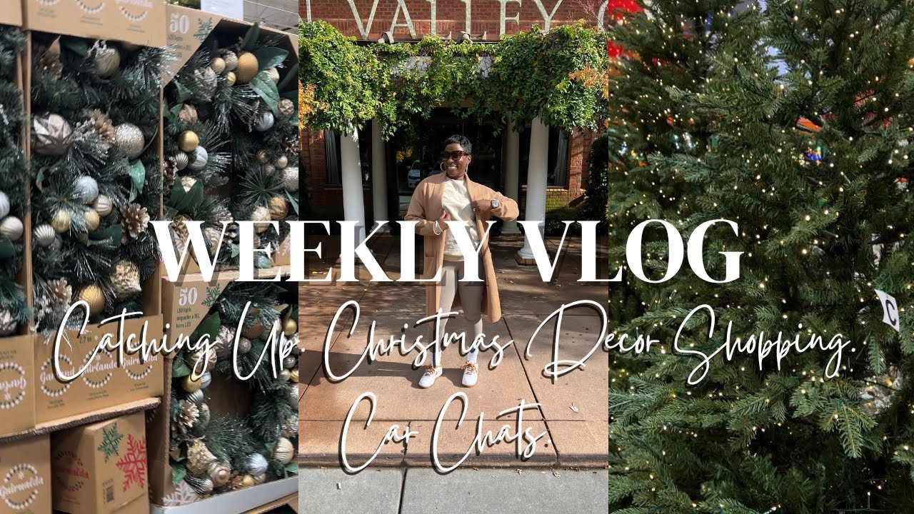 WEEKLY VLOG - LET’S CATCH UP! CHRISTMAS DECOR SHOPPING | WHERE I’VE BEEN | CAR CHAT