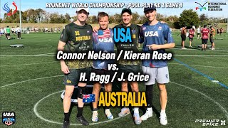 Roundnet World Championships 2026 - Pool Play Game 4 - USA - Nelson/Rose vs AUS - Grice/Ragg