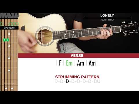 Lonely Guitar Cover Justin Bieber 🎸|Tabs + Chords|
