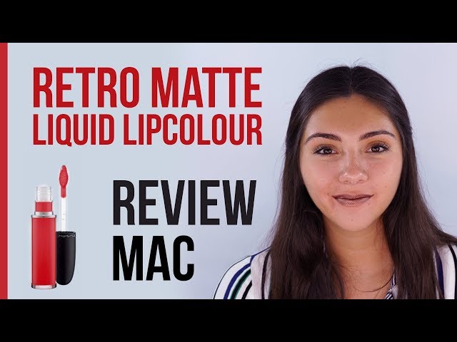 Vídeo relacionado con Mac Cosmetics Retro Matte Liquid Lipcolour 130 ATOMIZED 5 ml