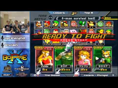 BoPME X Melee - The Diesel (Red) vs. $wank + Phrigid (Blue) Losers Top 8