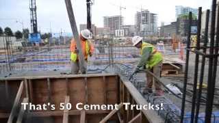 preview picture of video 'Nancy & Stephen Grand Family House   First Concrete Pour January 22, 2015'