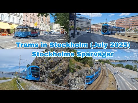 Trams in Stockholm (July 2025) 🇸🇪 | Stockholms Spårvägar