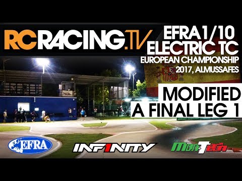 EFRA 1/10th Electric Touring Car Euros 2017 - Modified A Final Leg 1