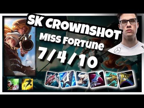 Miss Fortune vs Jhin SK Crownshot BOT (7/4/10) - v10.24