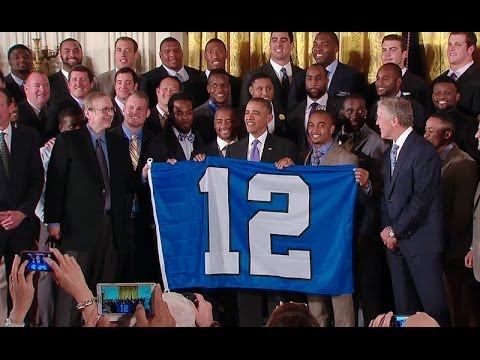 President Obama Welcomes the Seattle Seahawks to the White House