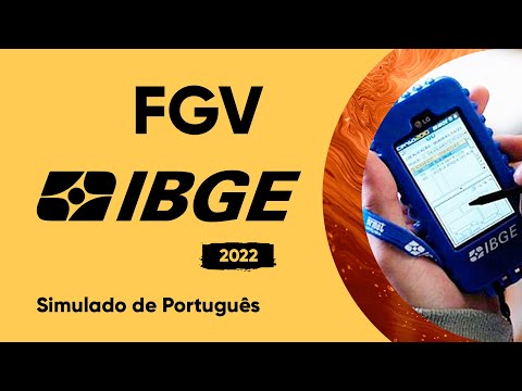 SIMULADO DE PORTUGUÊS - CONCURSO DO IBGE/2022 - FGV