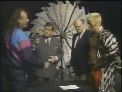 Jake Roberts/Sting Spin the Wheel Contract Signing (10-10-1992)