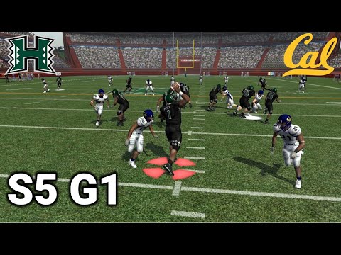 #7 Hawaii vs #15 Cal - S5 G1 - NCAA Football 06 Dynasty