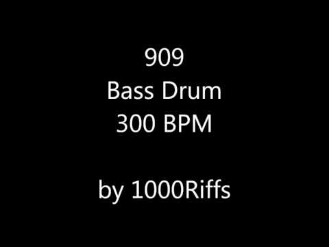 909 Kick Bass Drum 300 BPM - Beats Per Minute